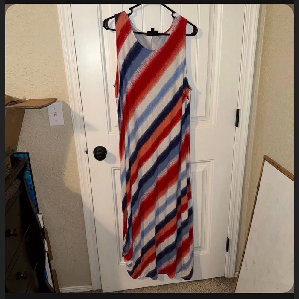 Lane Bryant size 14/16 sleeveless long maxi dress